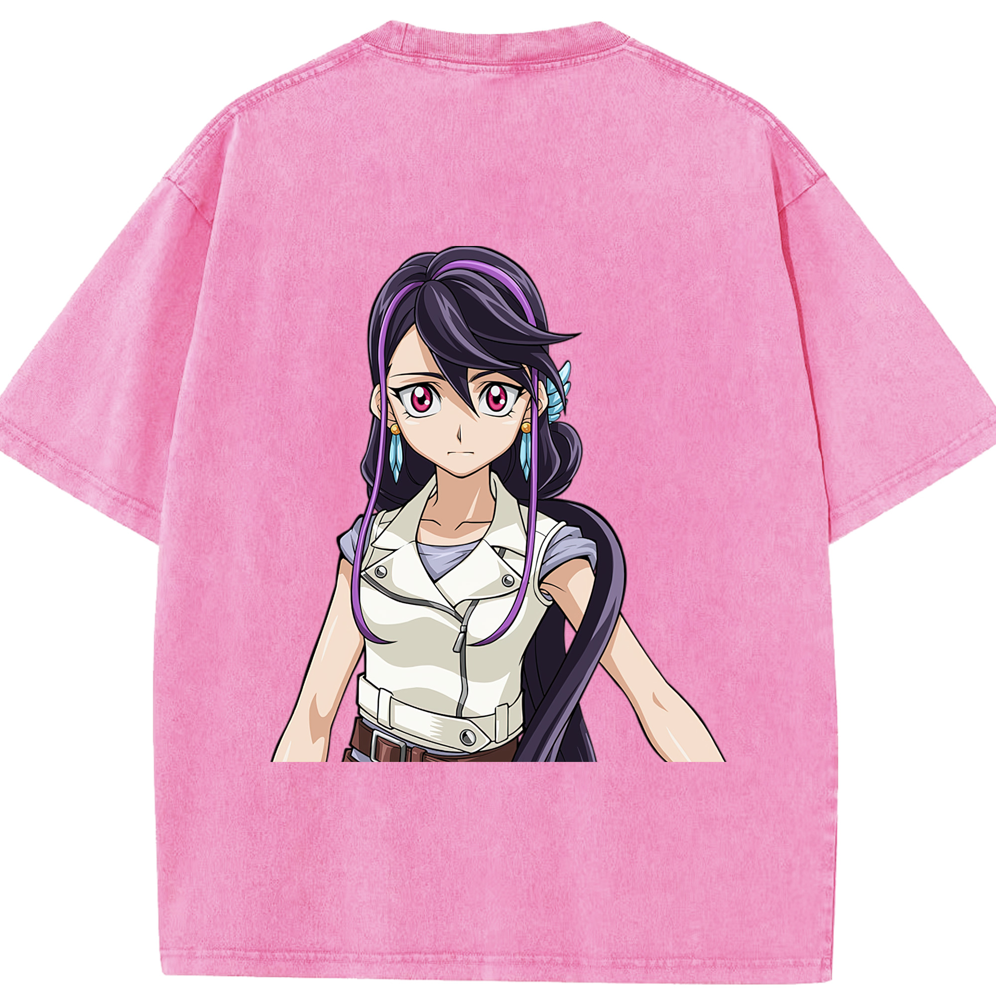 （画像用） 遊☆戯☆王 Yu-Gi-Oh! 綿100% ヴィンテージ風 半袖Tシャツ（背面プリント）